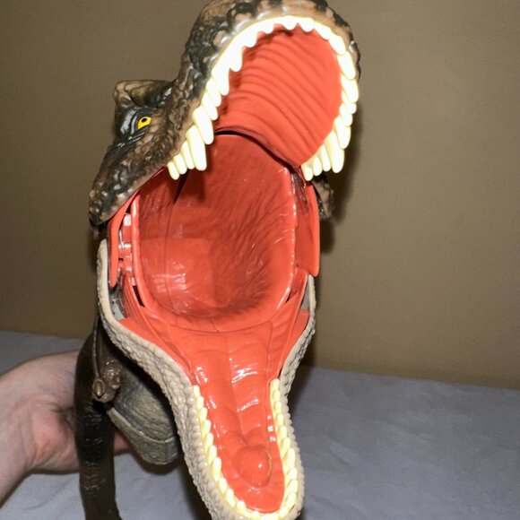 2 Jurassic World T-Rex Dinosaur Action Figures / Epic Roarin' & Thrash 'N Devour - Picture 12 of 16